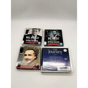 Audio Books on CD Non Fiction Unabridged O'Reilly, Graham, Isaacson Lot‎ of 4